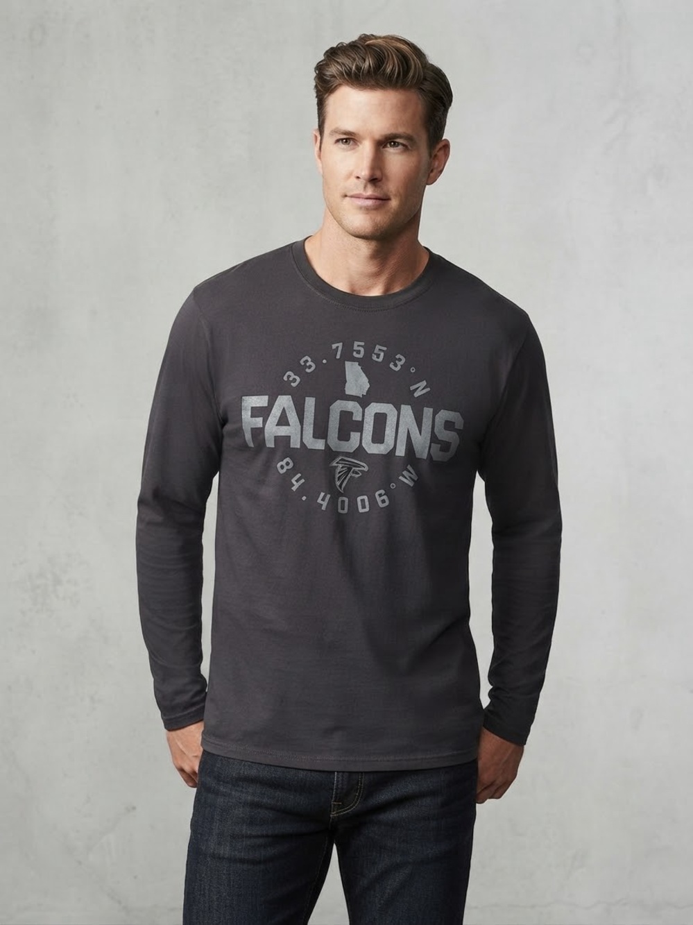 NFL Atlanta Falcons Long Sleeve Graphic T-Shirt – Men's Size Large (NWT)